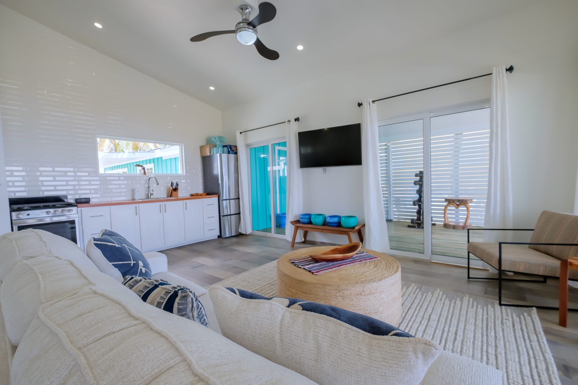 San Pedro beach house living area